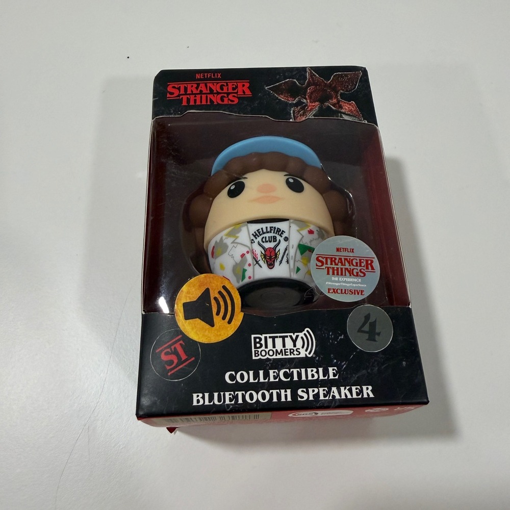 Bitty Boomers Stranger Things Dustin Hellfire Club Bluetooth Speaker BB5 NEW